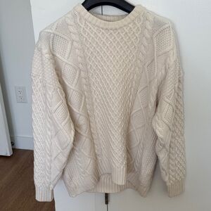 Aritzia Cream Peggy Sweater XXS